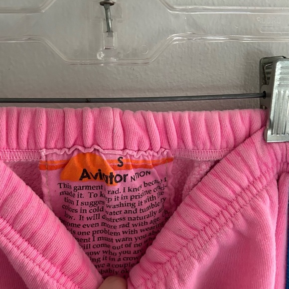 Pink Aviator Nation Neon Stripe Sweatpants - Picture 3 of 4